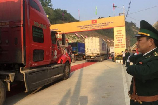 Lạng Sơn: Chính thức thông xe tuyến đường bộ vận tải hàng hoá biên giới Việt – Trung