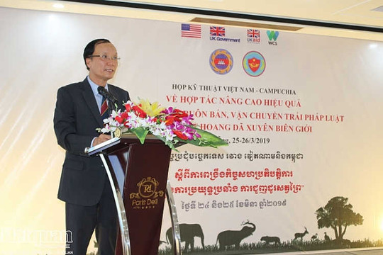 Hợp tác Việt Nam – Campuchia trong chống buôn lậu động vật hoang dã