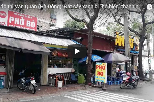Khu đô thị Văn Quán (Hà Đông): Đất cây xanh bị “hô biến” thành nhà hàng, quán ăn