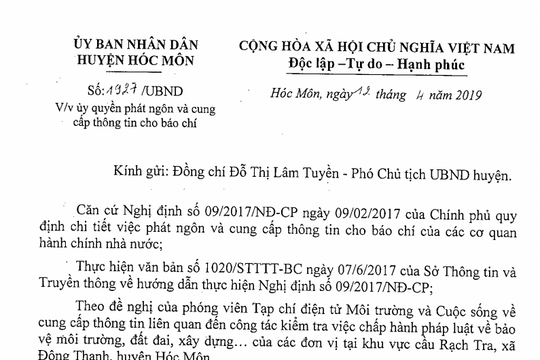Hóc Môn, Tp. Hồ Chí Minh – Bài 4: Sẽ xử lý nghiêm và đình chỉ hoạt động các bãi tập kết VLXD không đảm bảo về môi trường, đất đai