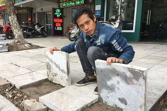 Hà Nội: siết chặt tiêu chuẩn lát đá vỉa hè