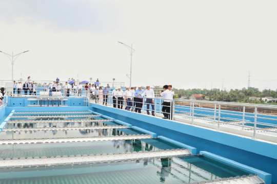 Nhà máy nước sạch lớn nhất khu vực ĐBSCL đi vào hoạt động