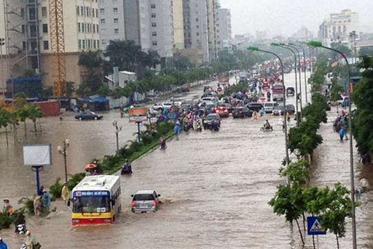 Mùa mưa 2019: Hà Nội còn 13 trọng điểm ngập úng