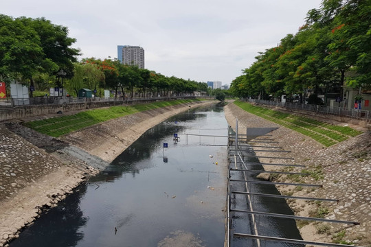 Chuyên gia Nhật Bản đã công bố kết quả thí điểm công nghệ phân hủy bùn hữu cơ làm sạch sông Tô Lịch