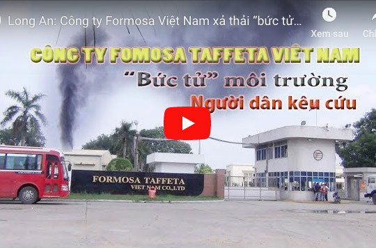 Long An: Công ty Formosa Việt Nam xả thải “bức tử” môi trường, người dân kêu cứu