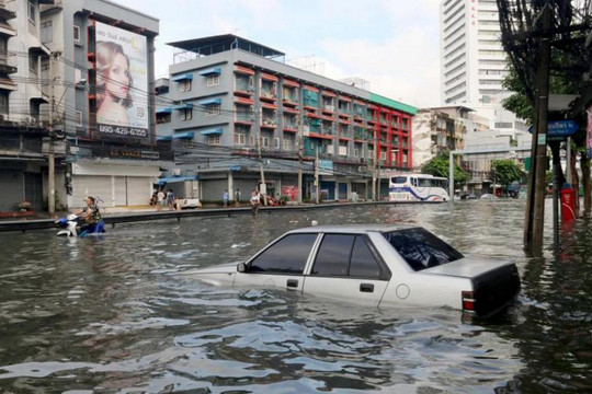Bangkok xây dựng các giếng nước lớn để chống ngập lụt
