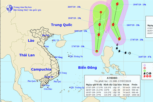 Thêm áp thấp nhiệt đới trên Biển Đông có khả năng thành bão
