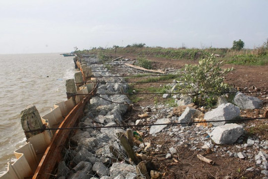 Trà Vinh đầu tư hơn 80 tỷ đồng xây dựng hai công trình kè chống sạt lở bờ sông