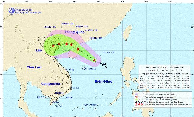 Áp thấp nhiệt đới trên Biển Đông sẽ mạnh lên thành bão số 3, diễn biến phức tạp