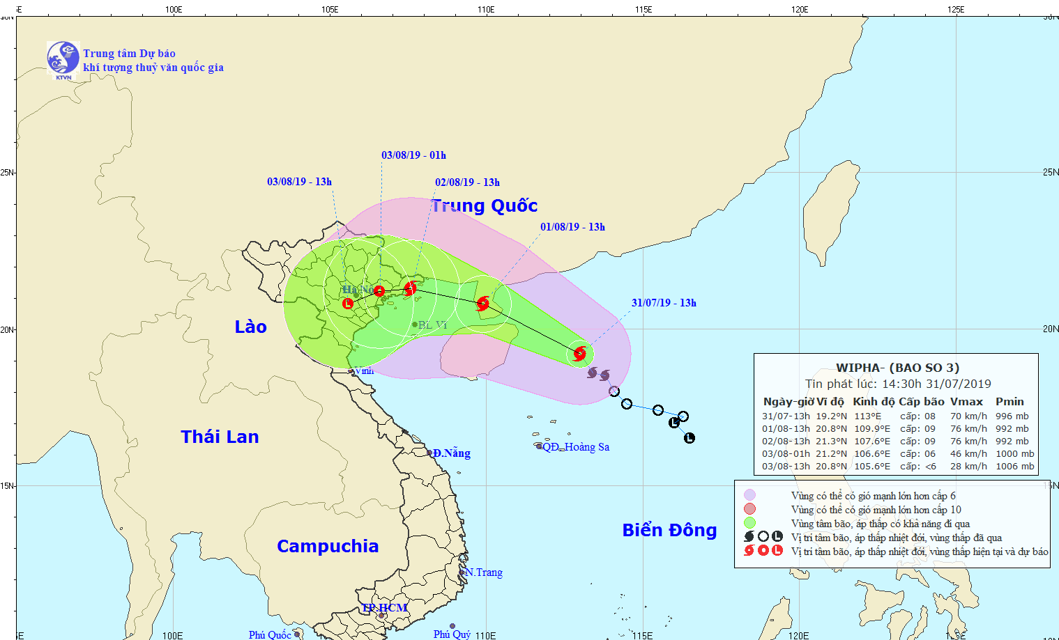 Bão số 3 giật cấp 10 cách đảo Hải Nam 250km