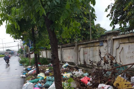 TP. Hồ Chí Minh: Ngán ngẩm trạm buýt “biến” thành bãi rác