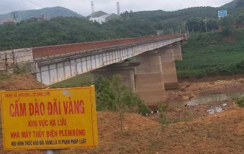 TP Kon Tum: Xử lý nạn khai thác vàng trái phép tại thủy điện Plei Krông