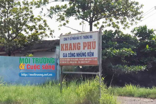 Bình Chánh (Tp. Hồ Chí Minh) – Bài 3: Xử phạt hơn 20 triệu đồng đối với Công ty Khang Phú vì vi phạm Luật Bảo vệ môi trường