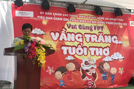 Xã Hồng Thái – Huyện Phú xuyên tổ chức chương Trình “Vầng Trăng Tuổi Thơ” cho các cháu thiếu nhi nhân dịp Trung Thu