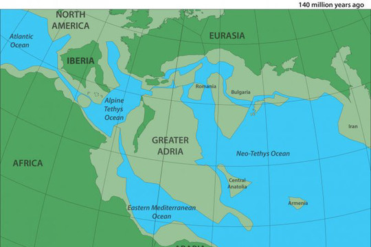 Tìm thấy lục địa mới bị chôn vùi dưới đáy biển Địa Trung Hải