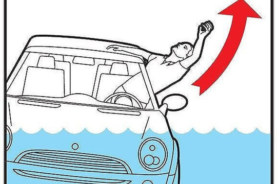 Hướng dẫn cách thoát thân khi ôtô rơi xuống nước