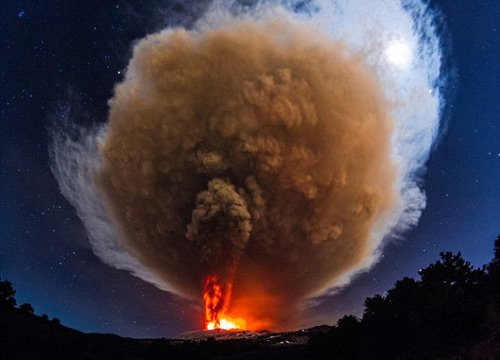Nhân loại đang thải carbon dioxide nhiều gấp 100 lần phun trào của núi lửa