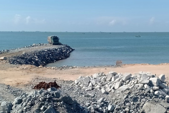 Bà Rịa Vũng Tàu: Tạm ngừng thi công dự án lấp biển làm thủy cung Hòn Ngưu
