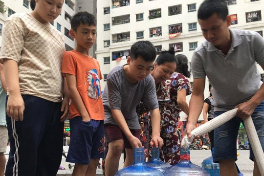 Hà Nội: Người dân sẽ được cung cấp nước sinh hoạt sông Đà miễn phí đến hết tháng 10