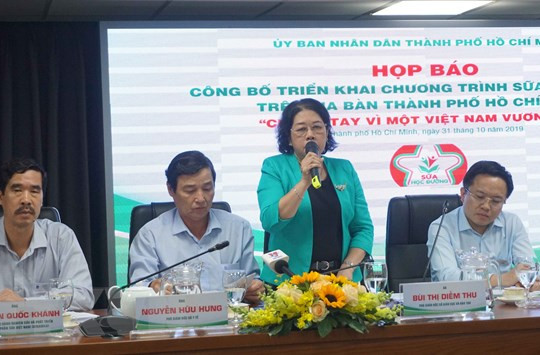 TP. Hồ Chí Minh: Chính thức triển khai chương trình Sữa học đường