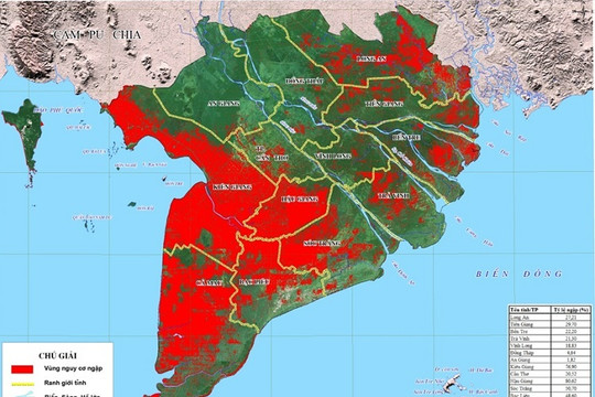 Thông tin đồng bằng sông Cửu Long và TP. Hồ Chí Minh biến mất vào 2050 thiếu cơ sở khoa học