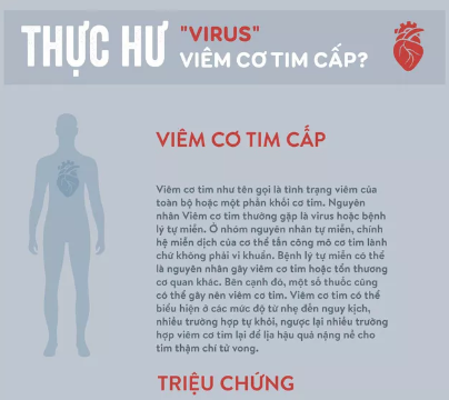 [Infographic] Thực hư “virus” viêm cơ tim?