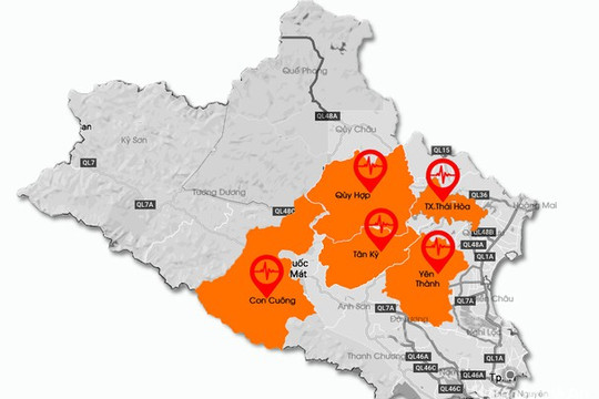 Nghệ An: Động đất 4,2 độ richter gây rung lắc nhà cửa