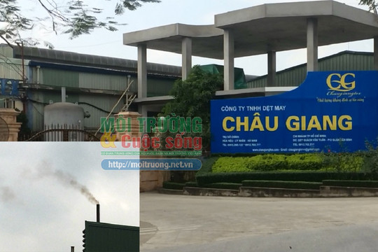 Lý Nhân (Hà Nam): Công ty dệt may Châu Giang xả thải gây ô nhiễm môi trường