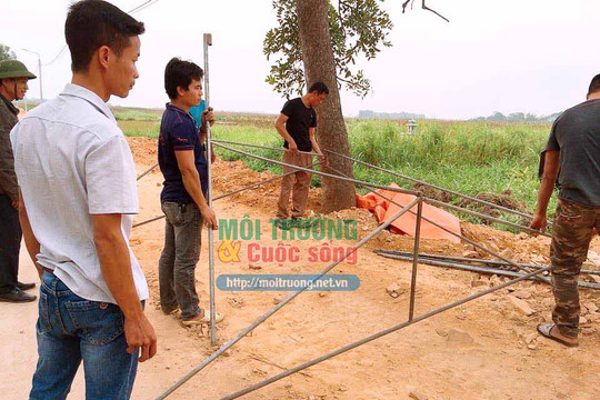 Vĩnh Phúc: Người dân xã Phú Xuân dựng lều phản đối dự án lò đốt rác vì lo sợ ô nhiễm