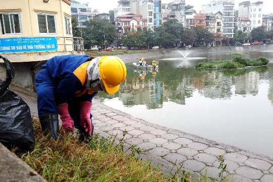 Hà Nội: Làm sạch nhiều hồ để đón Tết