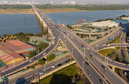 Xây dựng cầu Vĩnh Tuy giai đoạn 2