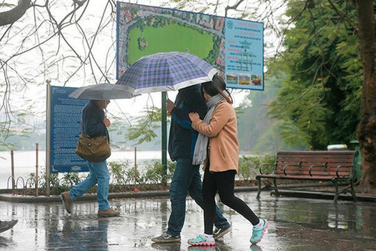 Chất lượng không khí ở Hà Nội trở lại mức tốt do có mưa