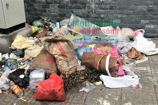 Cầu Giấy (Hà Nội): Chung cư A10 Nam Trung Yên tập kết rác tràn lan trên vỉa hè, hố ga không nắp “bẫy” người dân