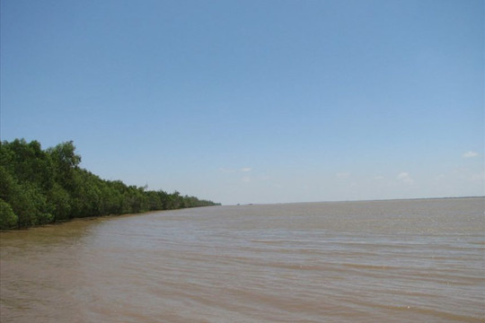 Đề xuất đắp đập ngăn mặn trên sông Hàm Luông