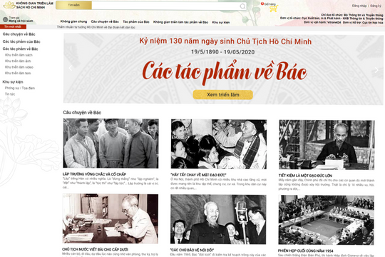 Triển lãm sách trực tuyến kỷ niệm 130 năm Ngày sinh Chủ tịch Hồ Chí Minh