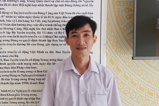 Bạn Nguyễn Văn Duẩn đoạt giải Nhất Cuộc thi tuần 11 tìm hiểu truyền thống ngành Tuyên giáo