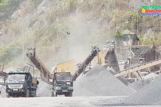 Nghệ An: Công ty Vật liệu 99 khai thác đá gây ô nhiễm môi trường