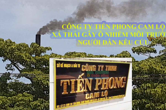 Cam Lộ (Quảng Trị): Công ty Tiến Phong xả thải bức tử môi trường, người dân kêu cứu