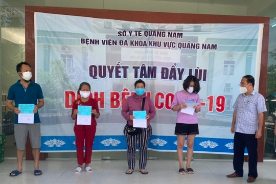 4 bệnh nhân COVID-19 tại Quảng Nam xuất viện
