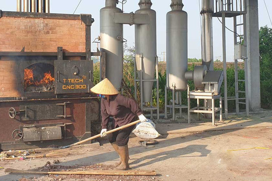 Lạng Giang (Bắc Giang): Lắp đặt hai lò đốt rác thải công suất 1 tấn/giờ/lò