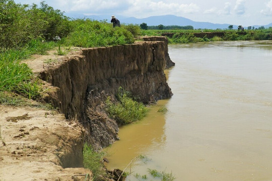 Bình Thuận: Báo động tình trạng khai thác cát trái phép gây sạt lở trên sông La Ngà