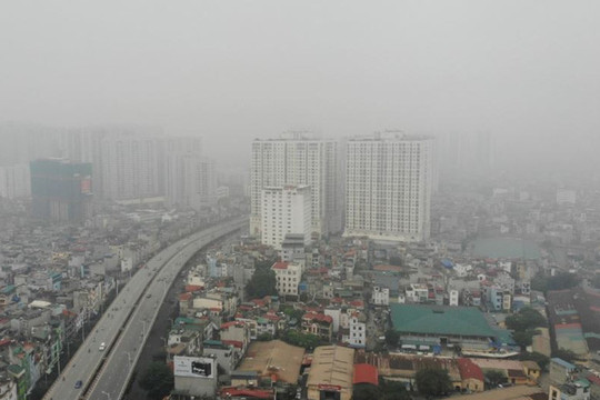 Chỉ số ô nhiễm không khí tại Hà Nội tăng trở lại