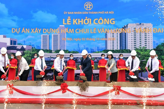 Hà Nội khởi công dự án hầm chui Lê Văn Lương – Vành đai 3