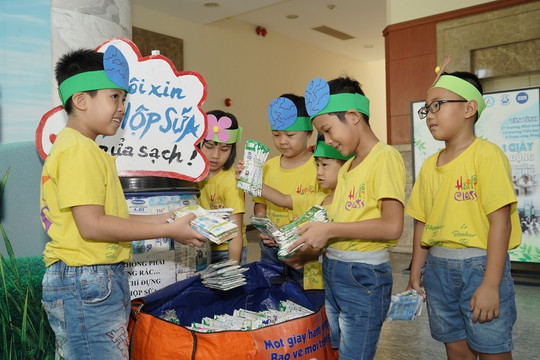 Hà Nội: 1.600 trường tham gia chương trình tái chế học đường