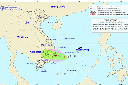 Áp thấp trên Biển Đông tiếp tục mạnh thêm, cảnh báo mưa lớn kéo dài ở Trung Bộ, Tây Nguyên và Nam Bộ