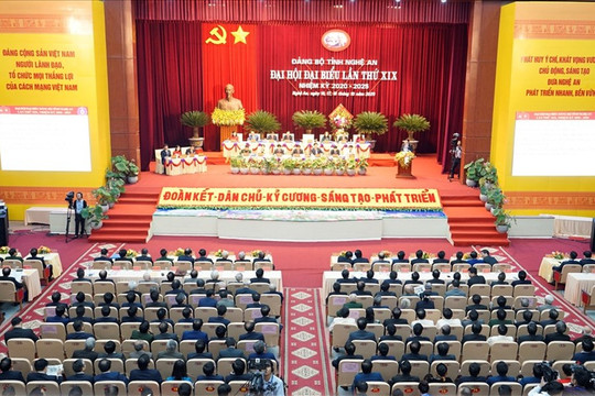 Khai mạc Đại hội Đảng bộ tỉnh Nghệ An lần thứ XIX
