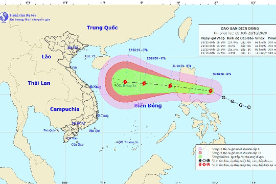 Áp thấp nhiệt đới mạnh lên thành bão Saudel, giật cấp 10 tiến vào Biển Đông