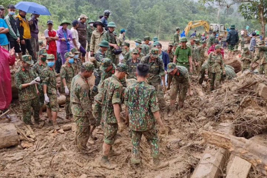 Còn 22 người mất tích do sạt lở đất ở Quảng Nam