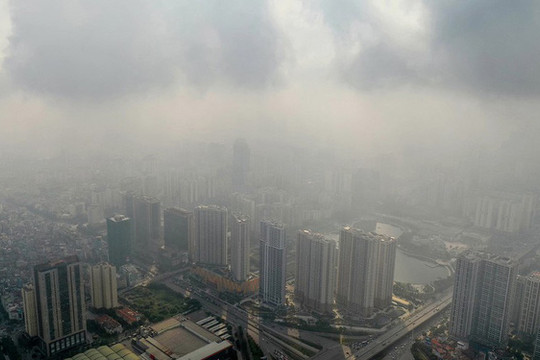 Đầu tháng 12, chỉ số ô nhiễm không khí tại Hà Nội tăng trở lại