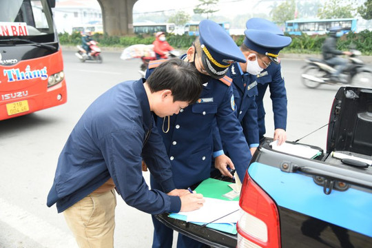 Hà Nội: Thanh tra giao thông triển khai kế hoạch cao điểm Tết nguyên đán 2021